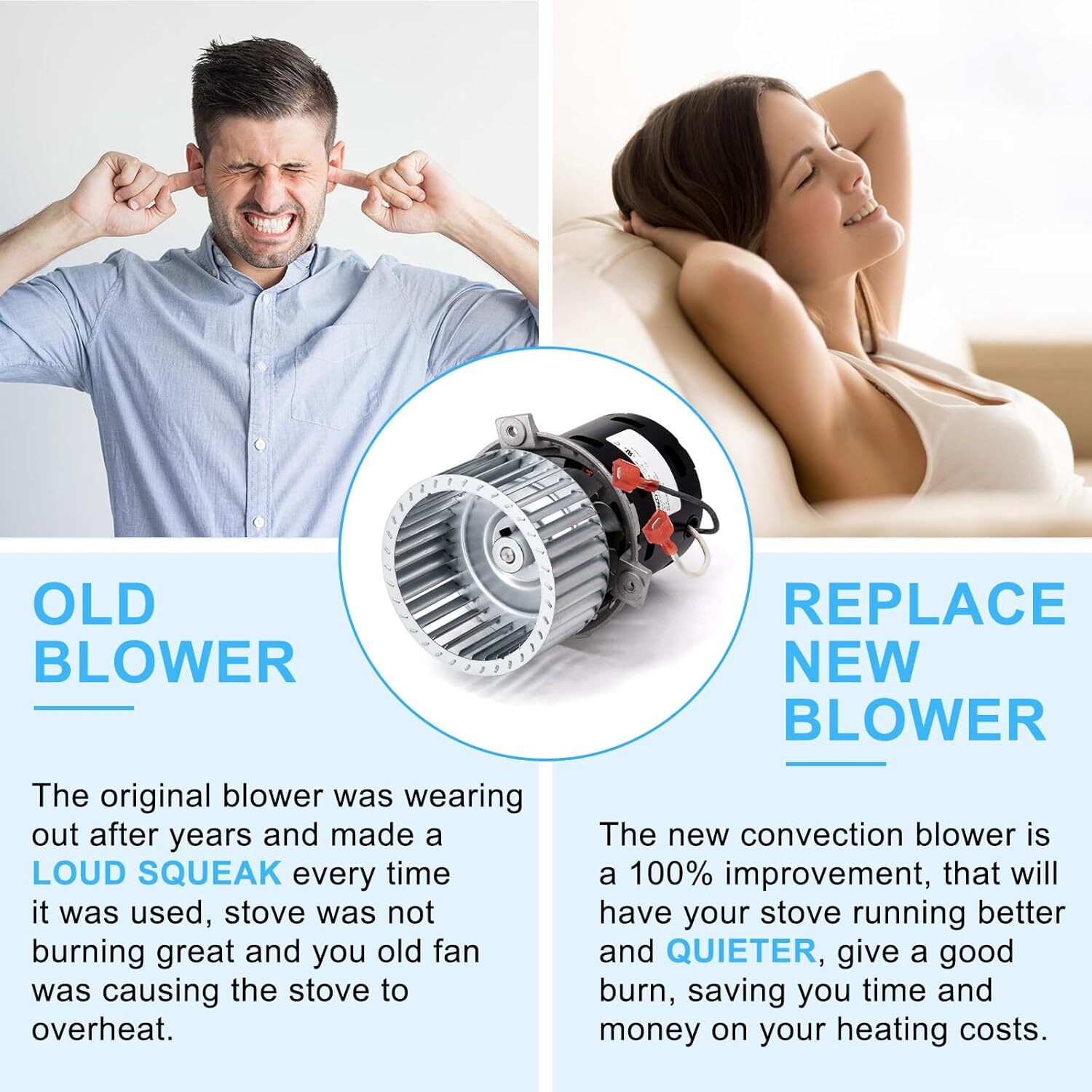 Englander PU-4C442 Distribution Blower Convection Room Air Fan Motor