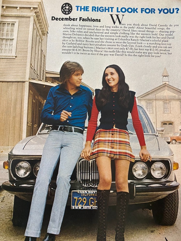 David Cassidy, Full Page Vintage Clipping, aa