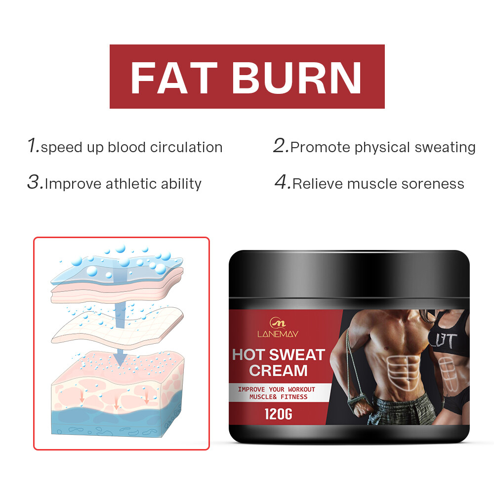 Hot Sweat Cream, Belly Fat Burning Cream Gel Weight Loss Cream Workout Enhancer