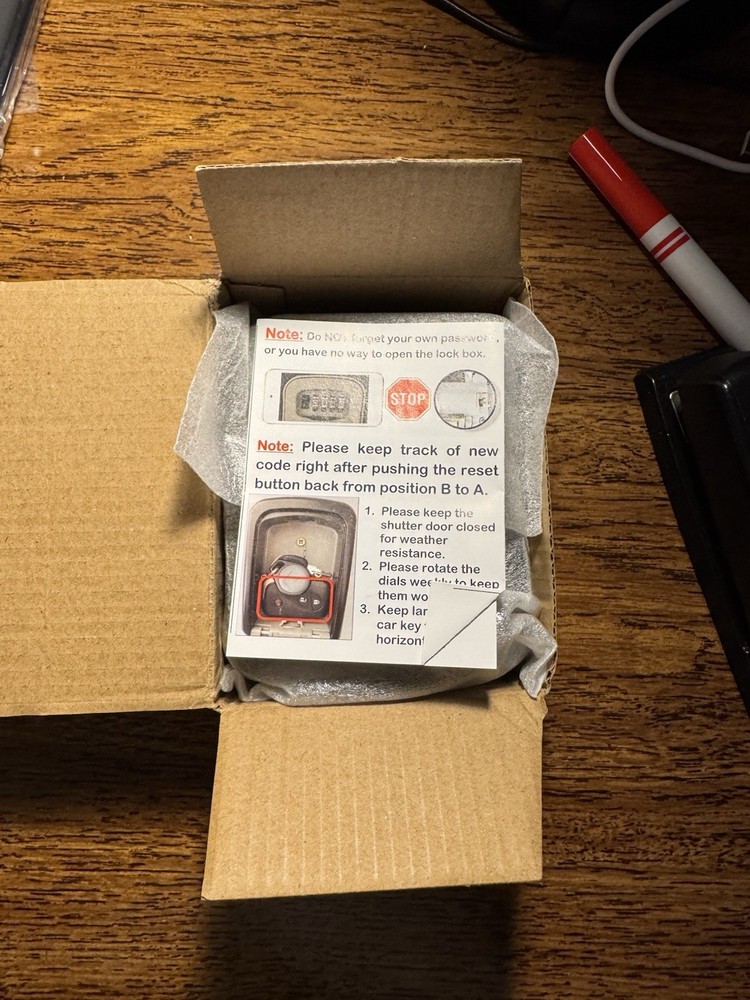 Key Lock Box Portable / Wall Mount , Rudy Run