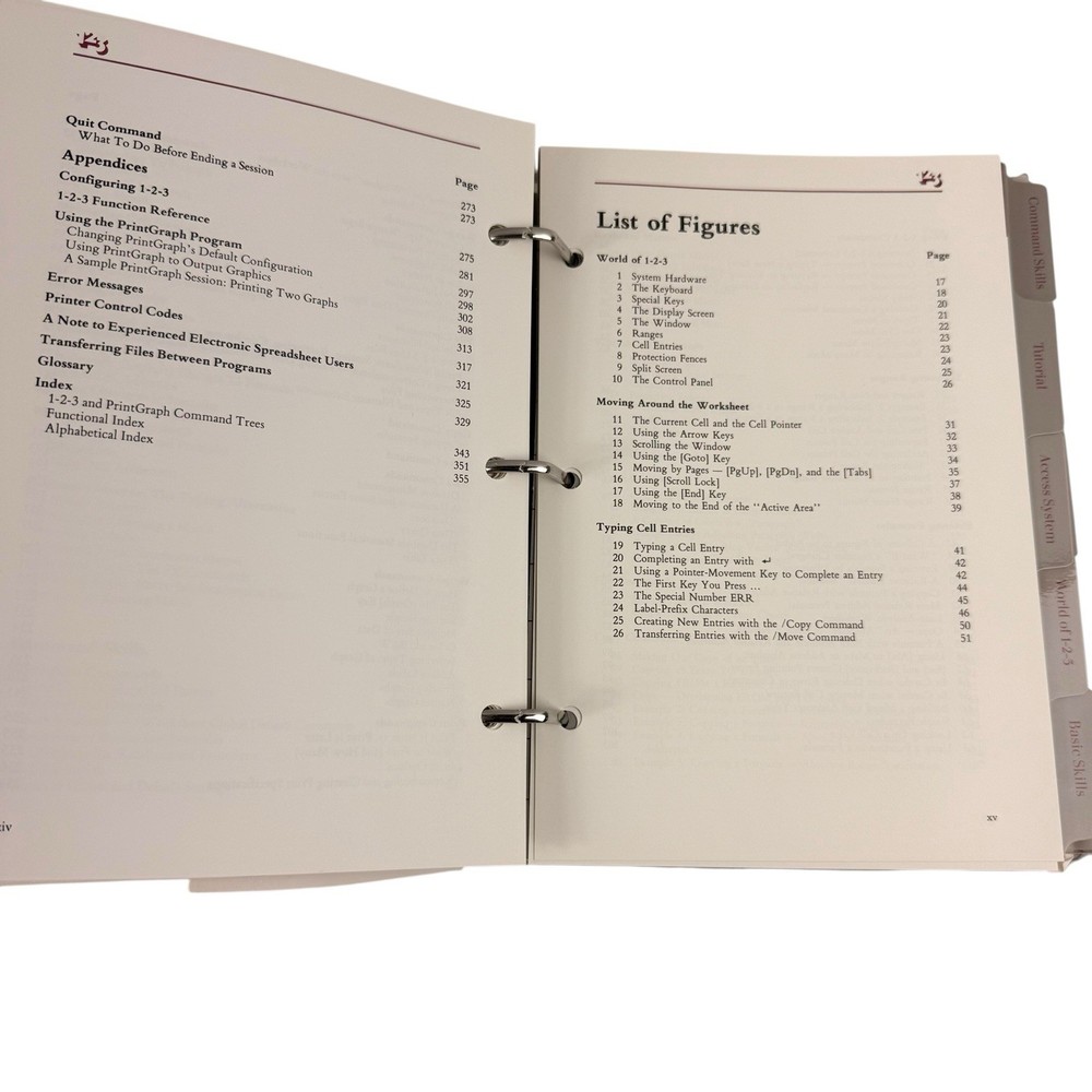 Vintage IBM PC Lotus 1-2-3 Version 1A Spreadsheet Graphics Software Manual Set