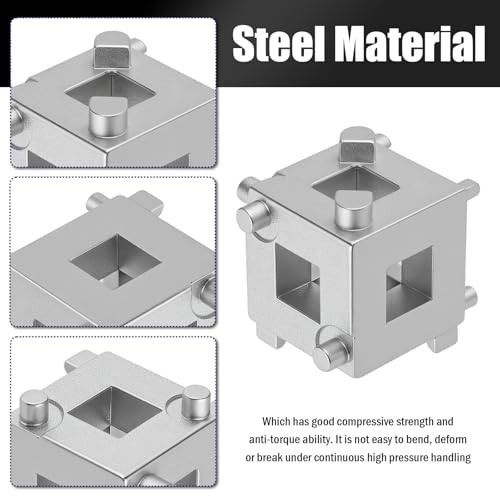 3/8" Brake Caliper Compression Tool - 6-Face Rear Disc Brake Piston Compressor