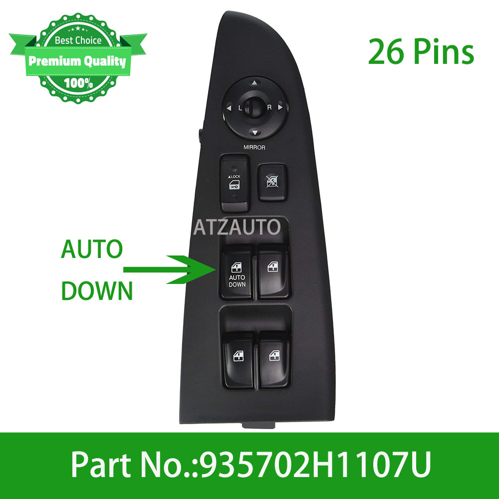 Driver Master Power Window Switch Assy For Hyundai Elantra 07-10 93570-2H1107U