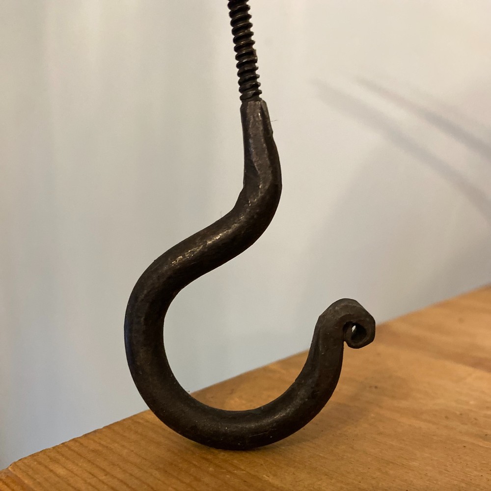 Screw In Hook metal Antique Iron mug hooks for kitchen ceiling hooks underside