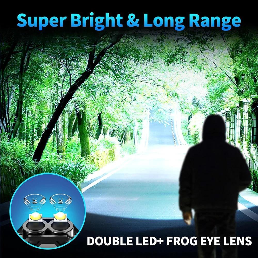 2PCS Rechargeable Mini EDC Keychain Flashlight Compact Pocket COB Light Night US
