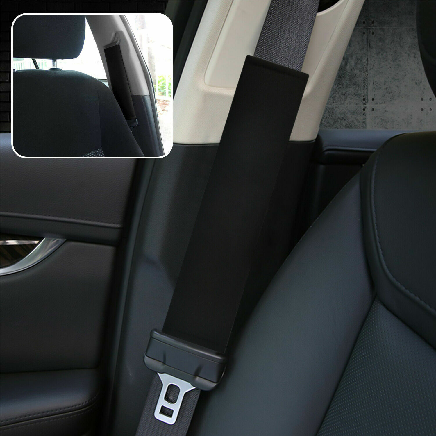 4 Pcs Universal Soft Seat Belt Set Cover Shoulder Pad Strap Protector Car Truck