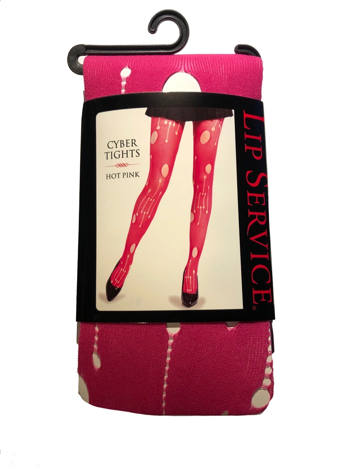 LIP SERVICE Barbie EMO RAVE PUNK PINK CYBER TIGHTS 80S COSTUME HOSIERY HALLOWEEN