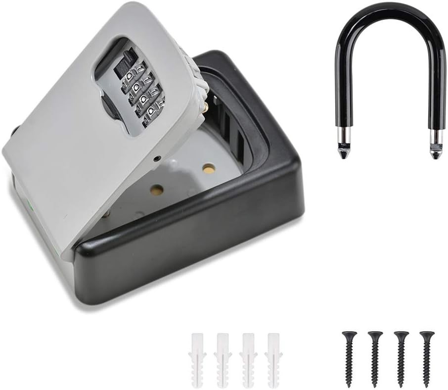 Portable Key Security Lock Box, Weatherproof, 2 Pack