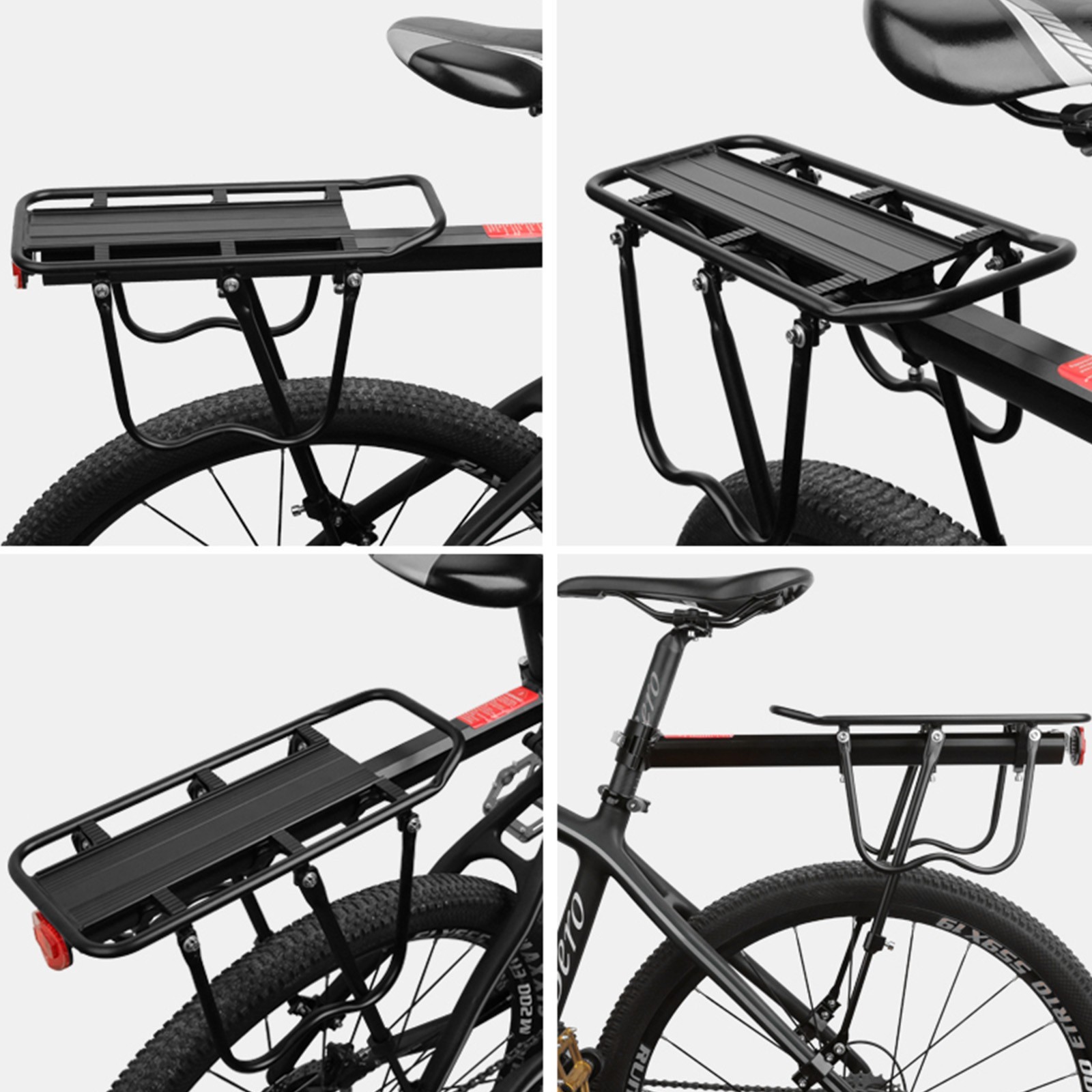 Adjustable Bike Cargo Rack With Fender Broad Cycling Pannier Bicycle Carrier