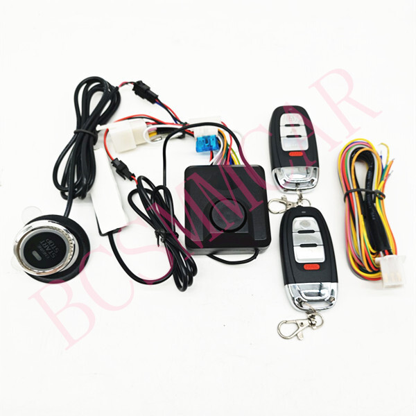 One-button Start Motorcycle Engine Ignition Switch Antitheft Alarm Keyless Entry