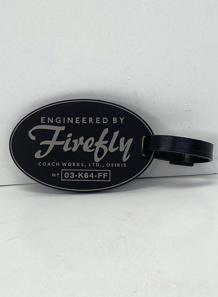 Firefly Luggage Tag Engineered by Firefly Serenity Loot Crate 4”