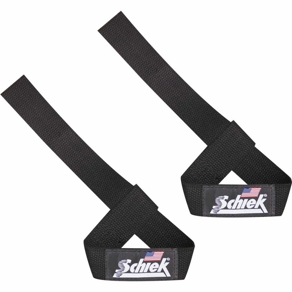 Schiek Sports Model 1000-BLS Basic 20" Weight Lifting Straps - Black