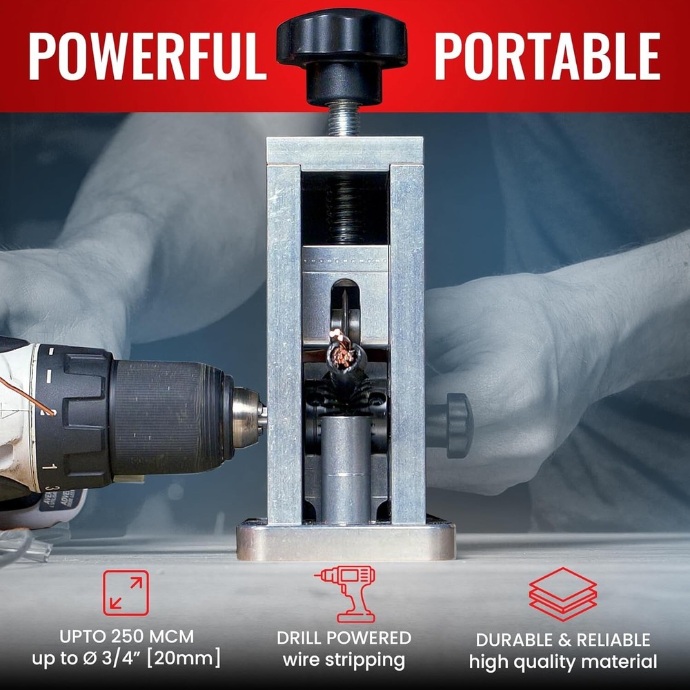 Versatile Automatic Wire Stripper with Integrated Cable Guides for Efficient Use
