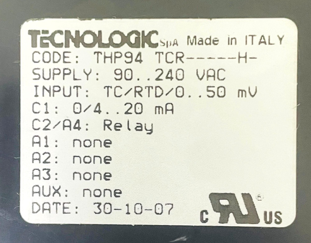 TECNOLOGIC THP94 TCR-----H- R Temperature Controller