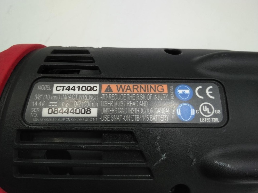 Snap-on Tools CT4410QC Rechargeable Impact Driver