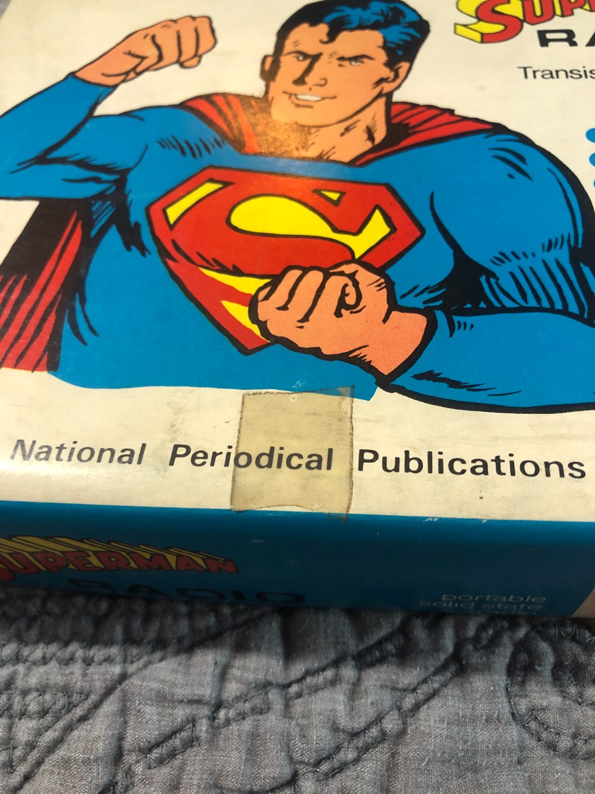 Vintage 1973 National Periodical Publications Superman Radio NEW Sealed