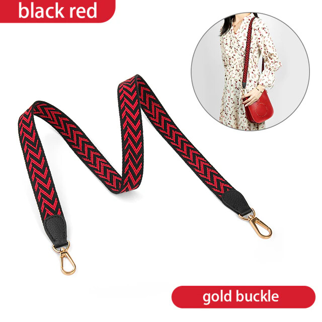 Zigzag Canvas Strap attachment Sangle for Evelyne bag *Choose Size 100/110cm