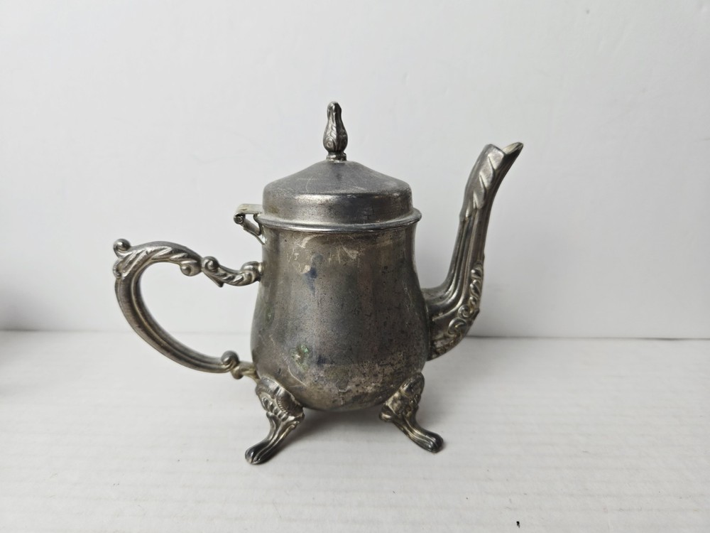 Godinger Silver Art Co teapot sugar creamer set teaset