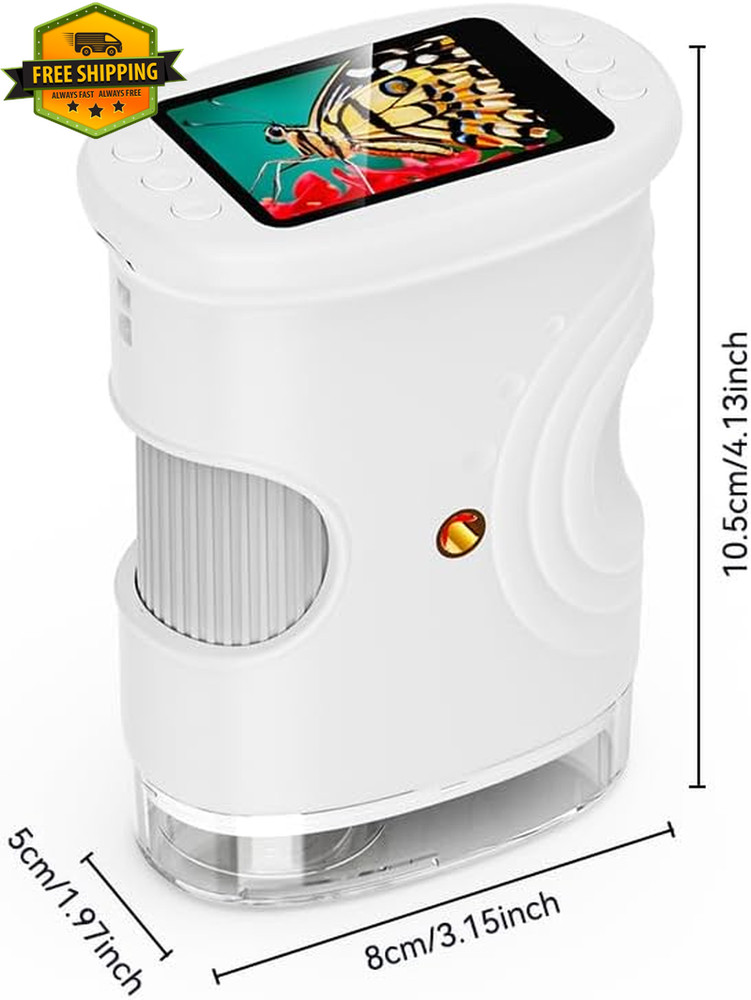 Digital Microscope 1000X Handheld 2.0 Inch Screen Kids STEM Toy