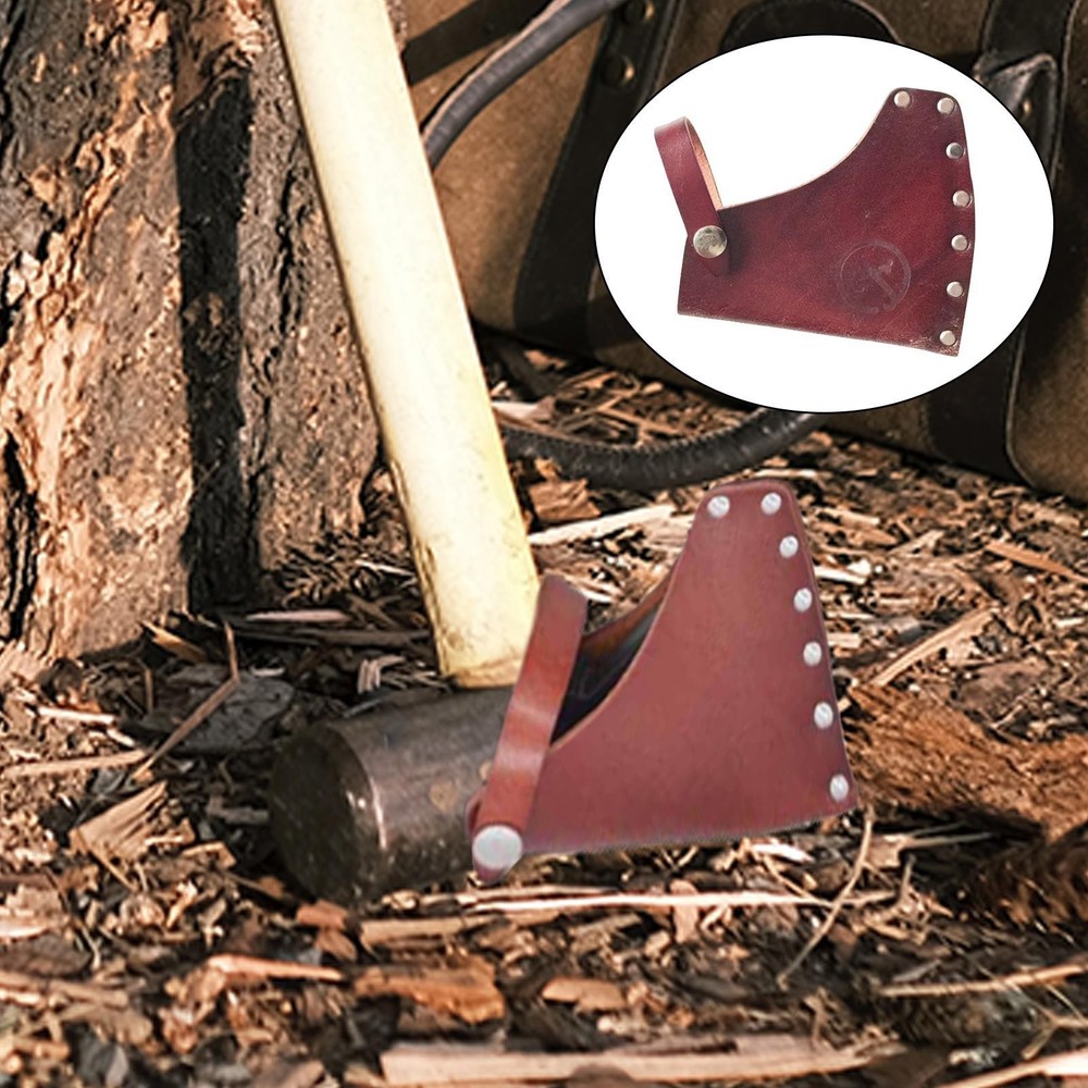 Leather Axe Leather Handle Guard Brown Hatchet Case Handmade Leather Hatchet