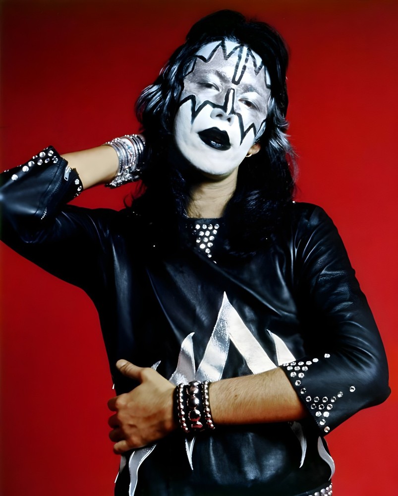 8.5x11 Kiss Ace Frehley Poster Early Photoshoot 1973