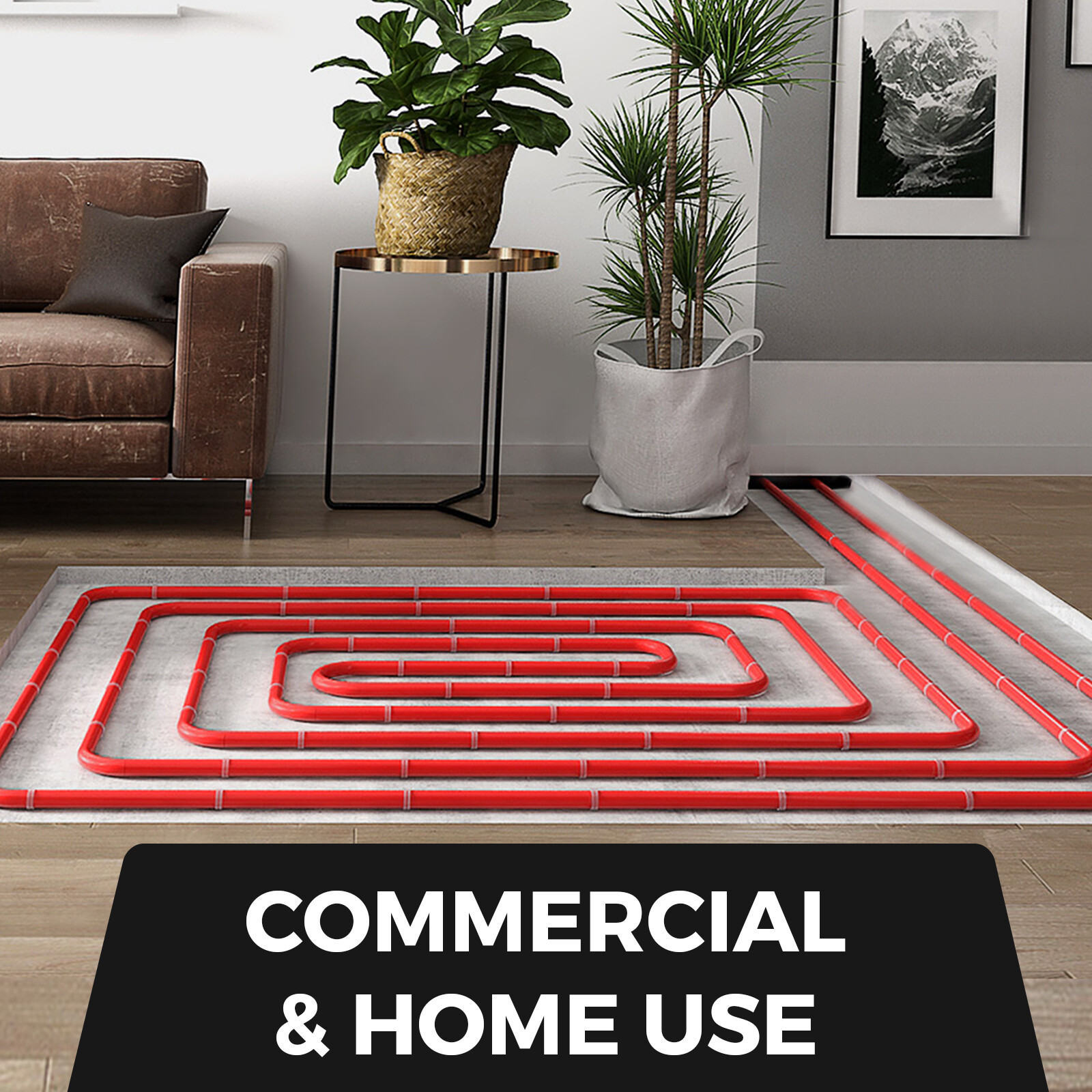 VEVOR 1" x 300ft PEX Tubing for Htg/Plbg/Potable Water Red