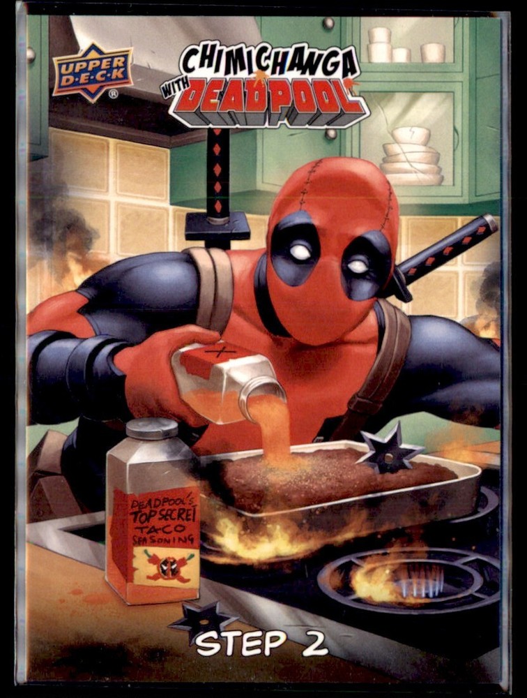 2019 Upper Deck Marvel Chimichangas with Deadpool Complete Set 8 Cards Inserts