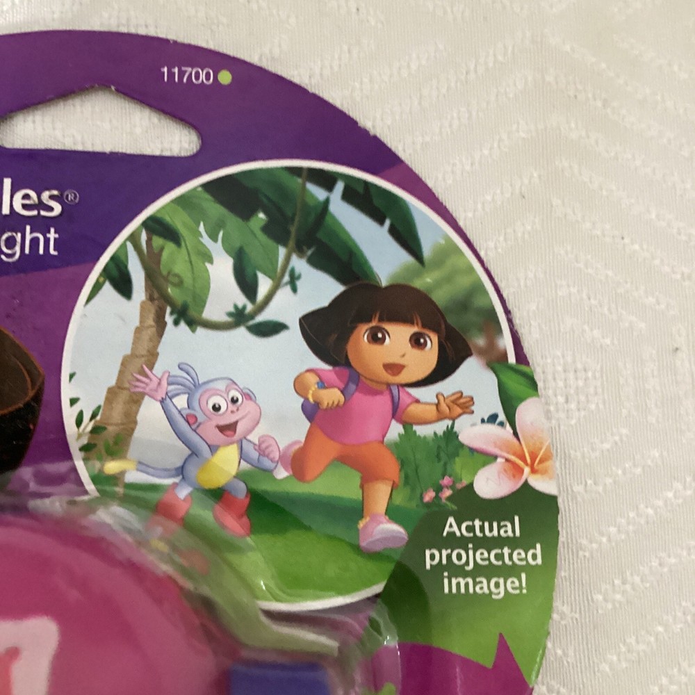 Dora The Explorer Projectables Night Light NIP Light Sensing 3-Ft Projection