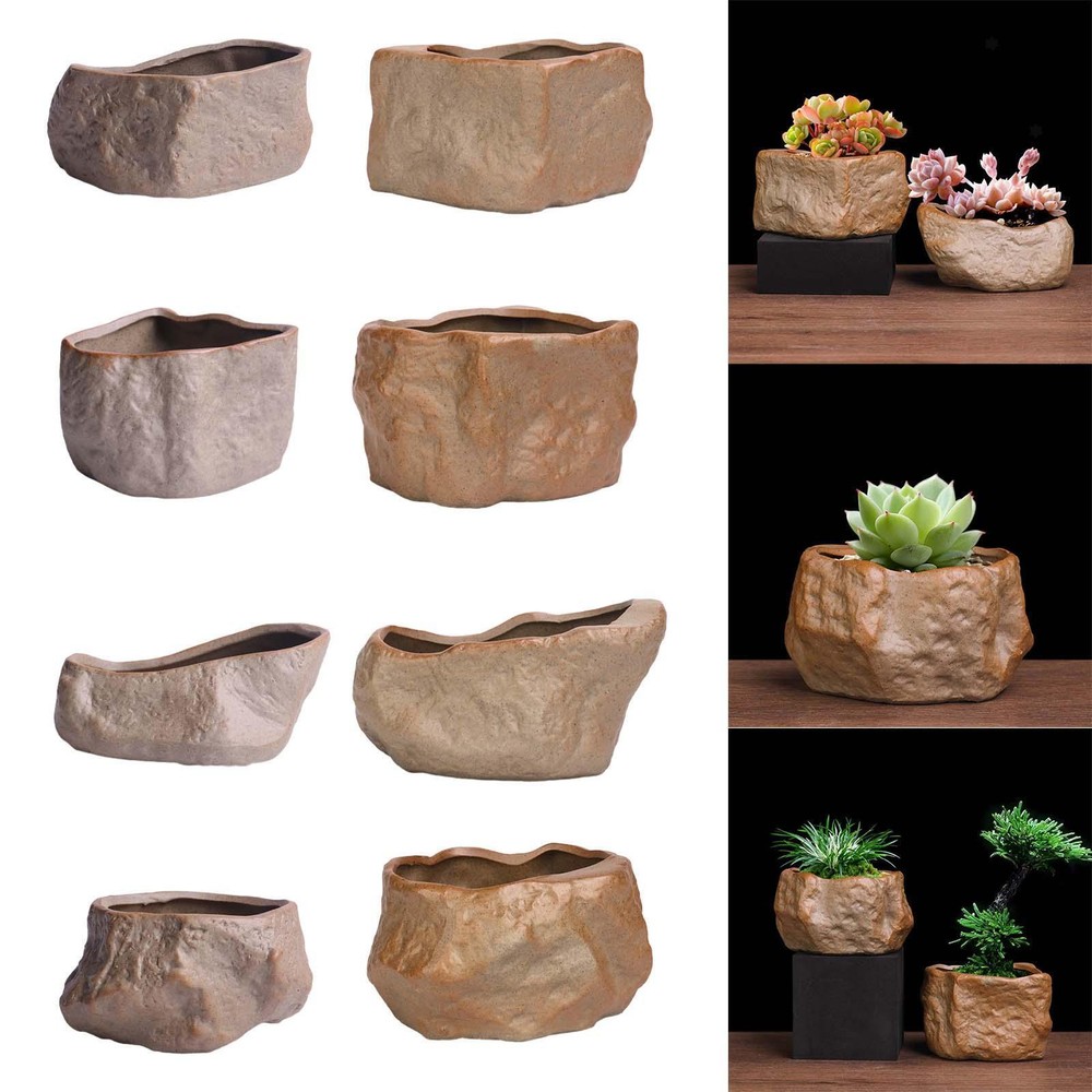 Ceramic Succulent Pot Planter with Drainage Hole for Outdoor