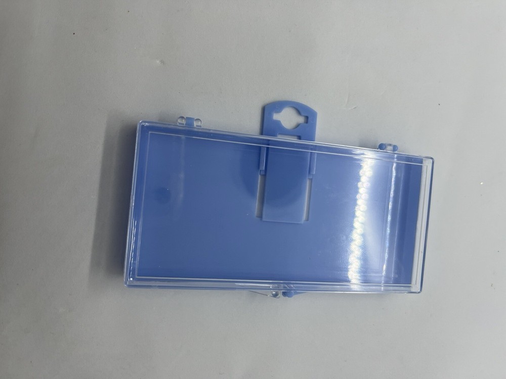 432 Small Plastic Display Boxes Hanging Blue