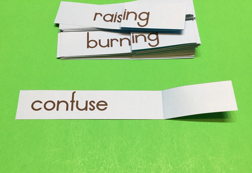 Word Ending “ ing ” Inflectional Ending Cards - Reading Activity Word Study
