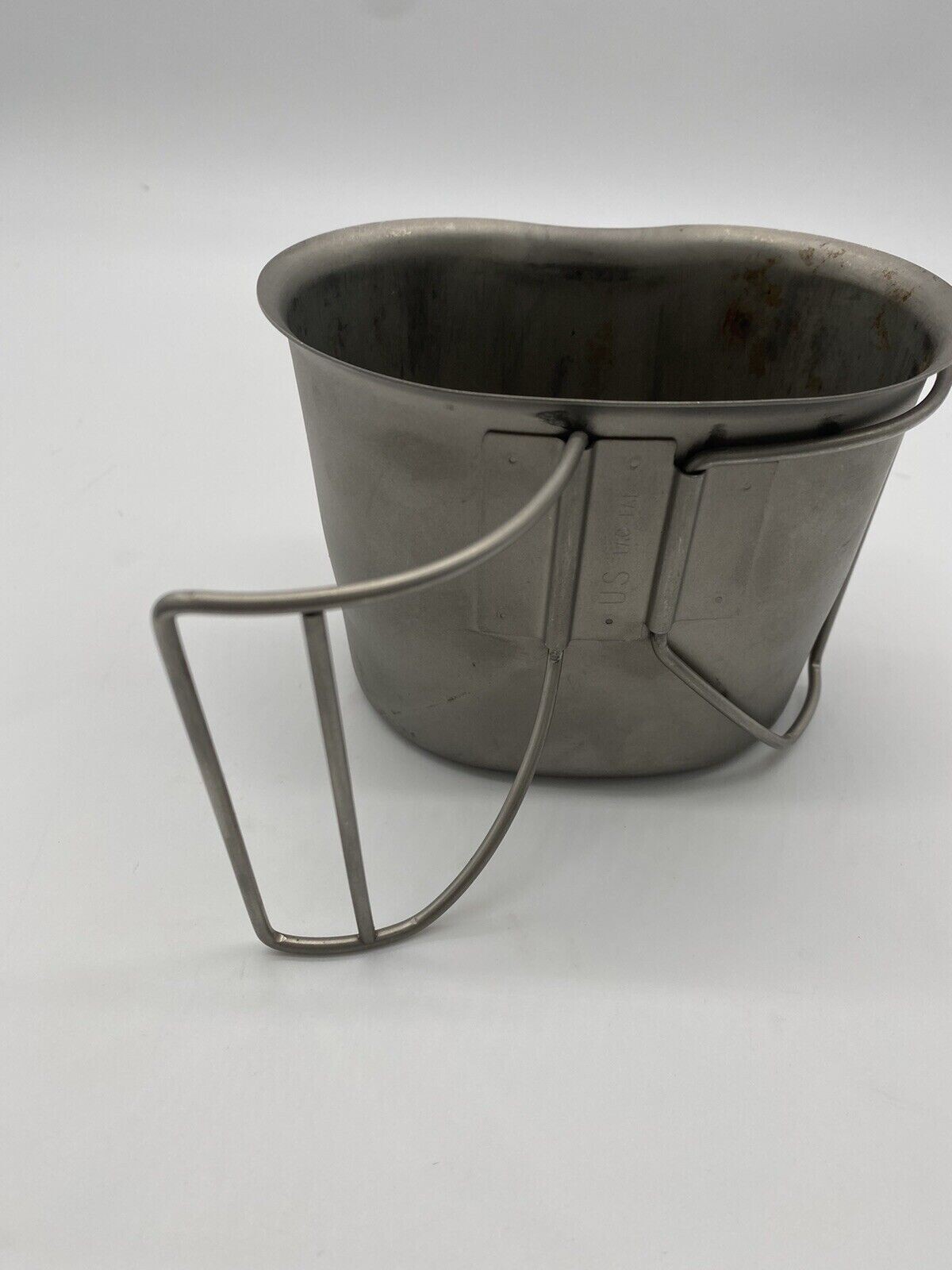 USGI Military Issue Stainless Steel Metal Canteen Cup Army USMC US Marines 1 QT