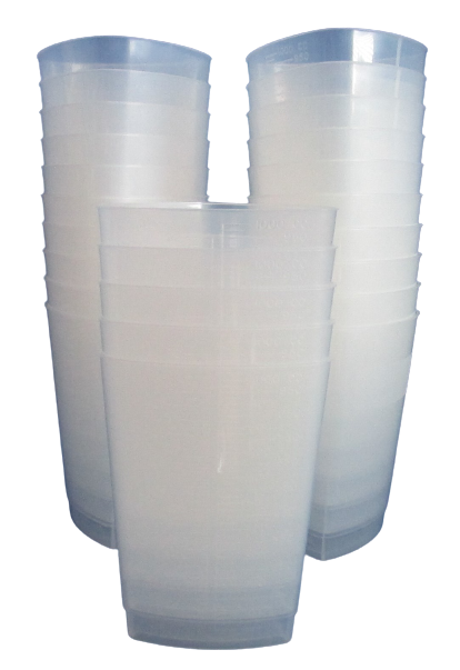 Medegen Polypropelene Triangular Graduated Measuring Container 32oz/1000cc