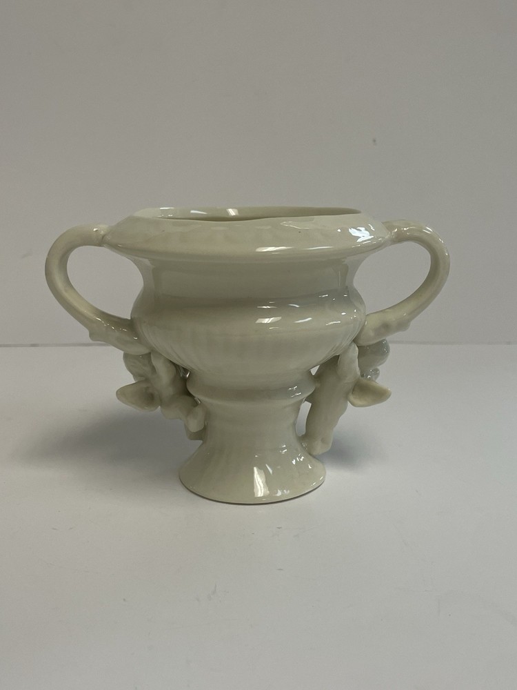 Ceramic - Cherubs - Off White - Planter - Vase - #9389