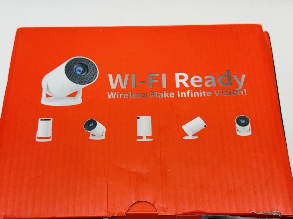 Rotundity Mini LED Projector Bundle Wi-Fi Ready Wired & Wireless High Def Lens