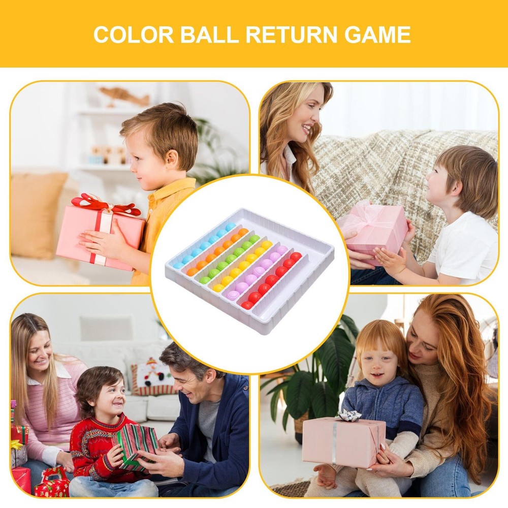 Color Sorting Ball Sensory Game Interactive Educational Board Game for Kids