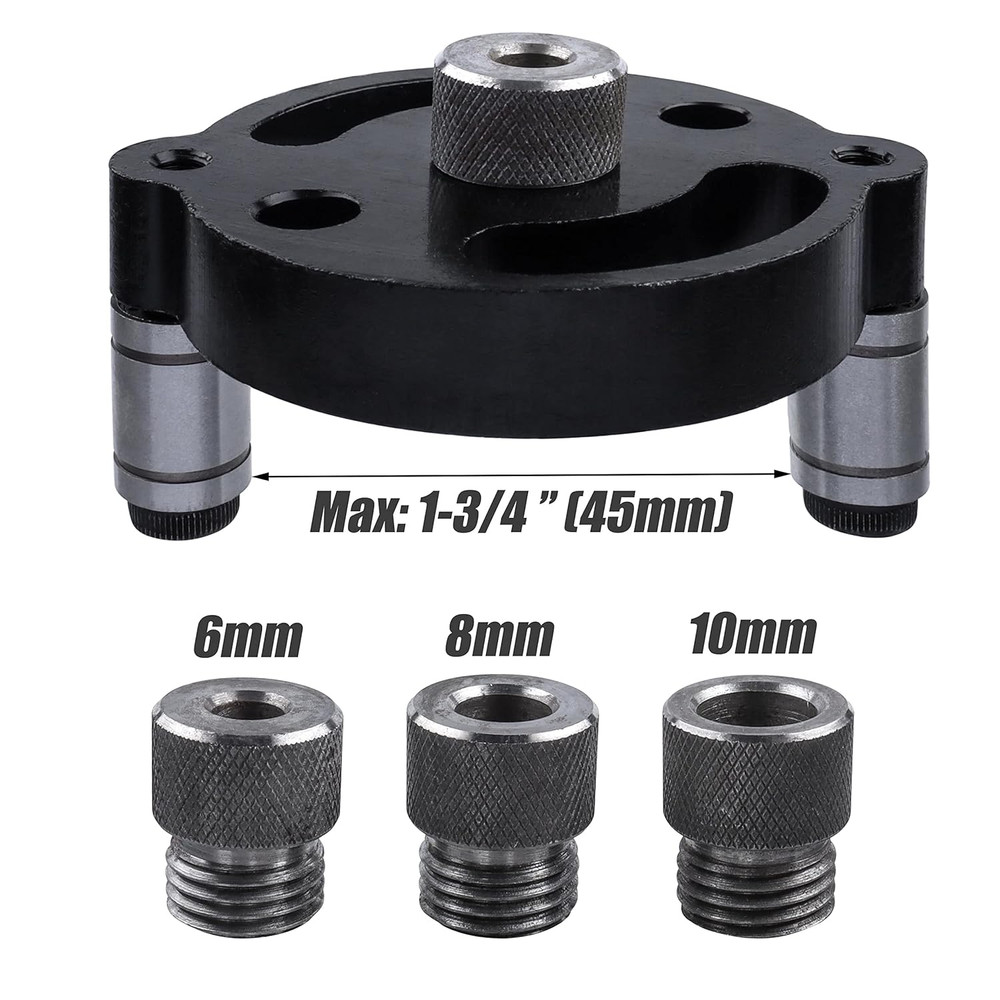 Self Centering Doweling Jig, Self Center Dowel Jig Handheld Drill Guide