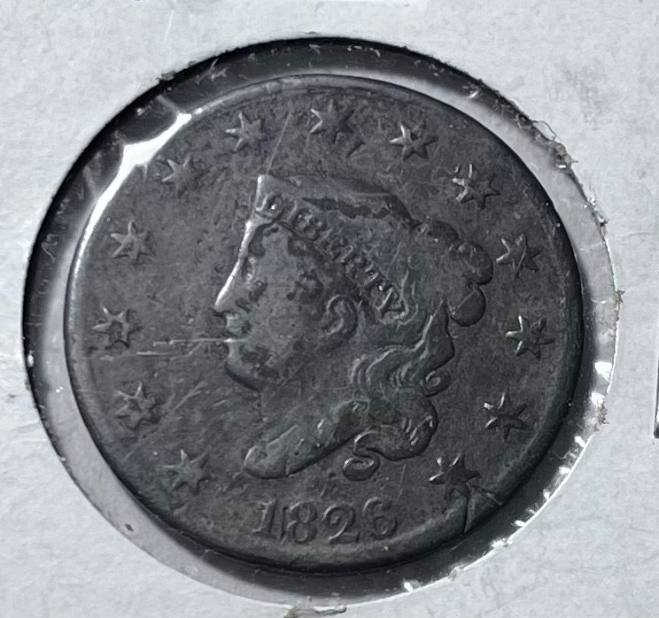 1826 coronet large cent