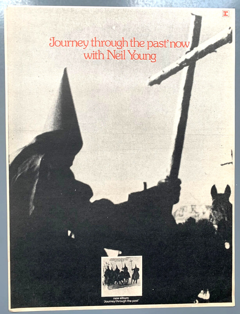 NEIL YOUNG 1972 original POSTER ADVERT JOURNEY THROUGH THE PAST