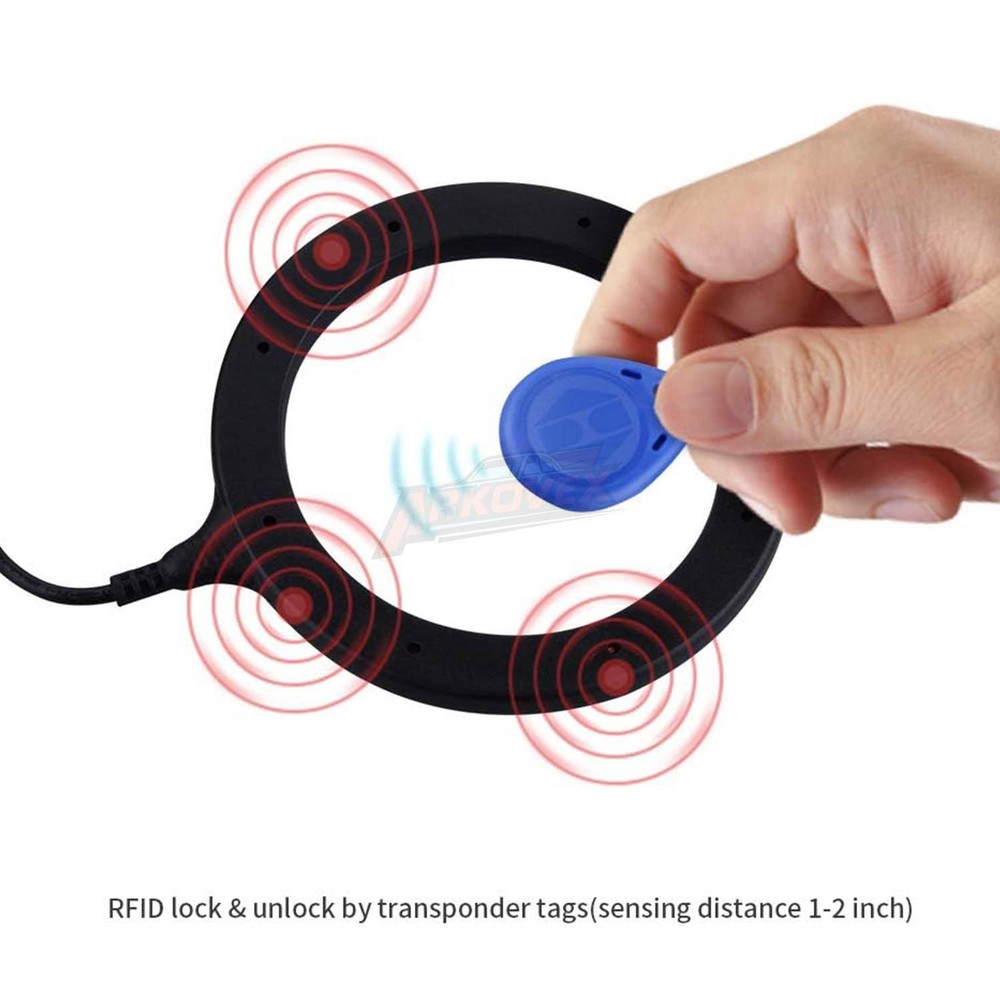 Car Ignition Switch RFID Engine Start Push Button Keyless Entry Starter Kit 12V