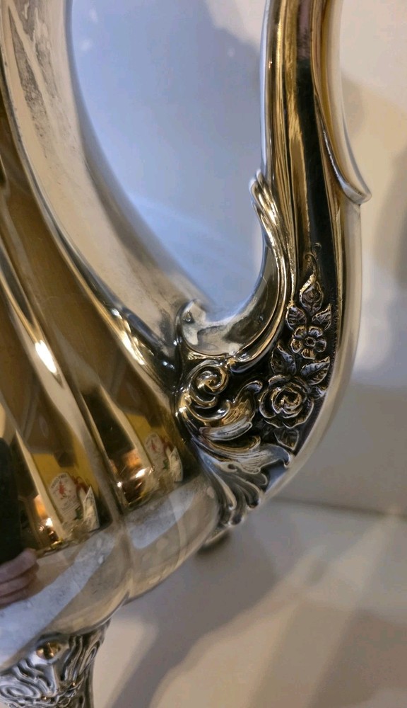 WALLACE Rose Point 1200 TEAPOT Silverplate