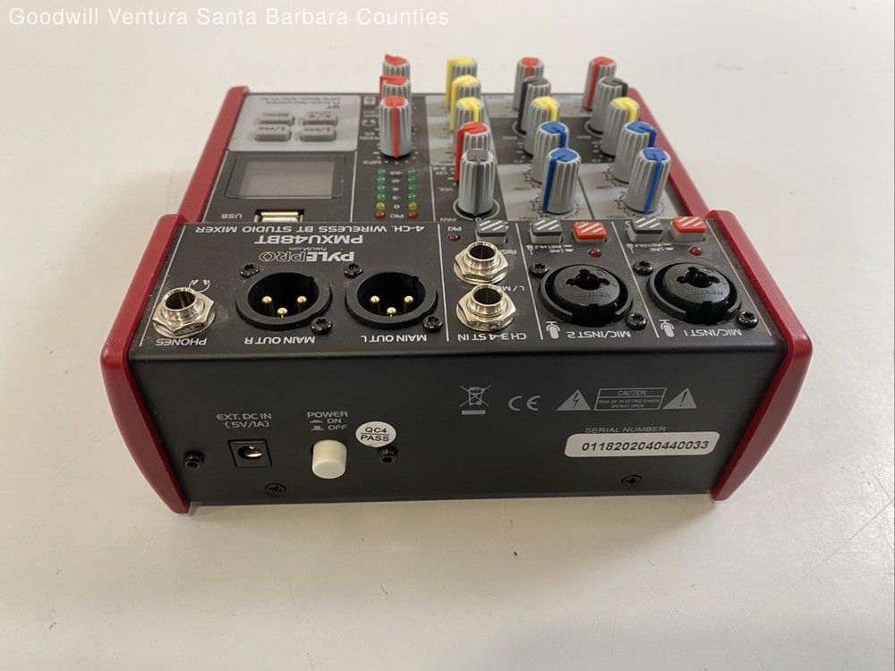 PylePro PMXU48BT 4-Channel Wireless BT Studio Mixer - Read