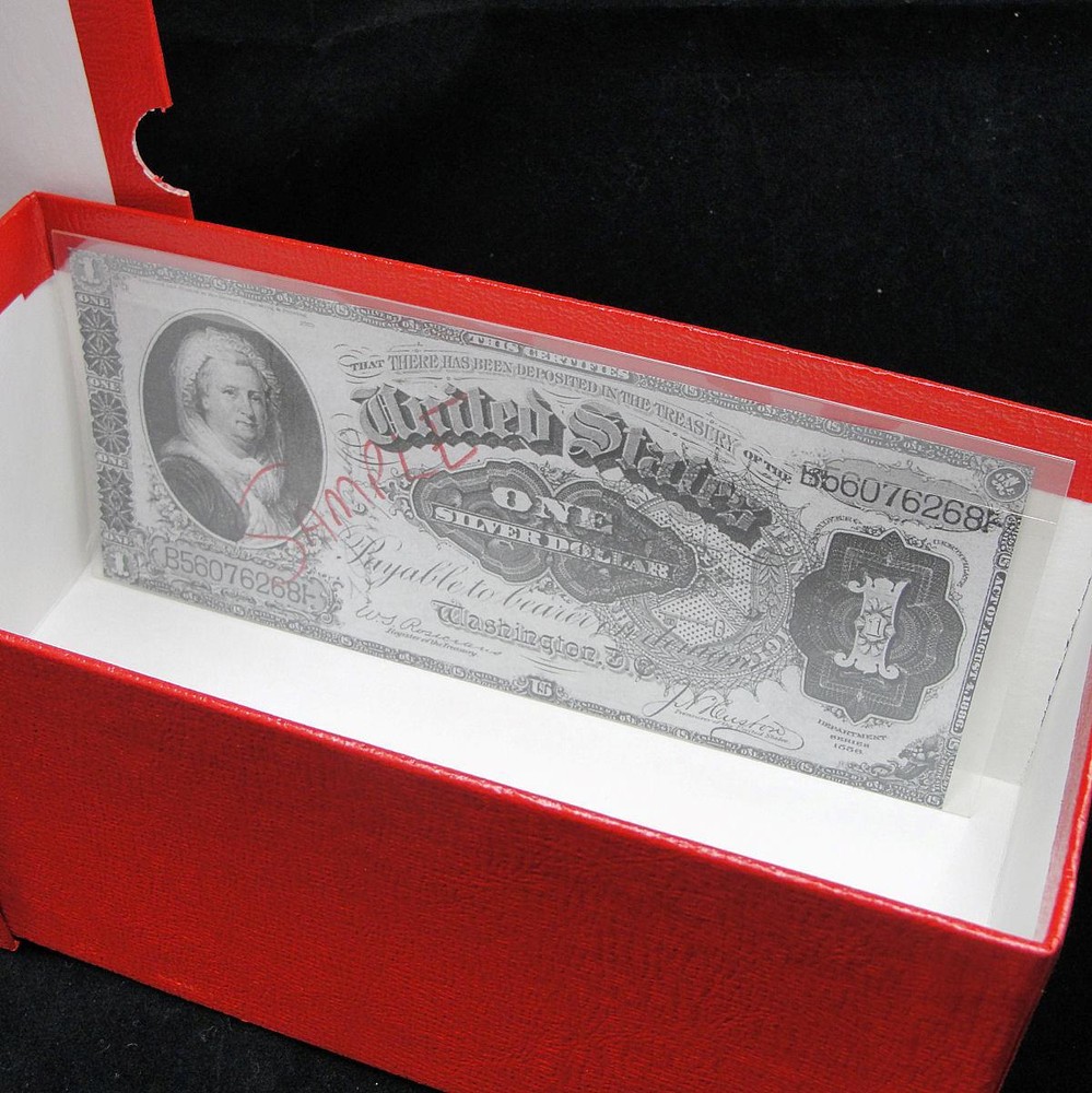 Currency Storage Box for Large Size US Bank Notes