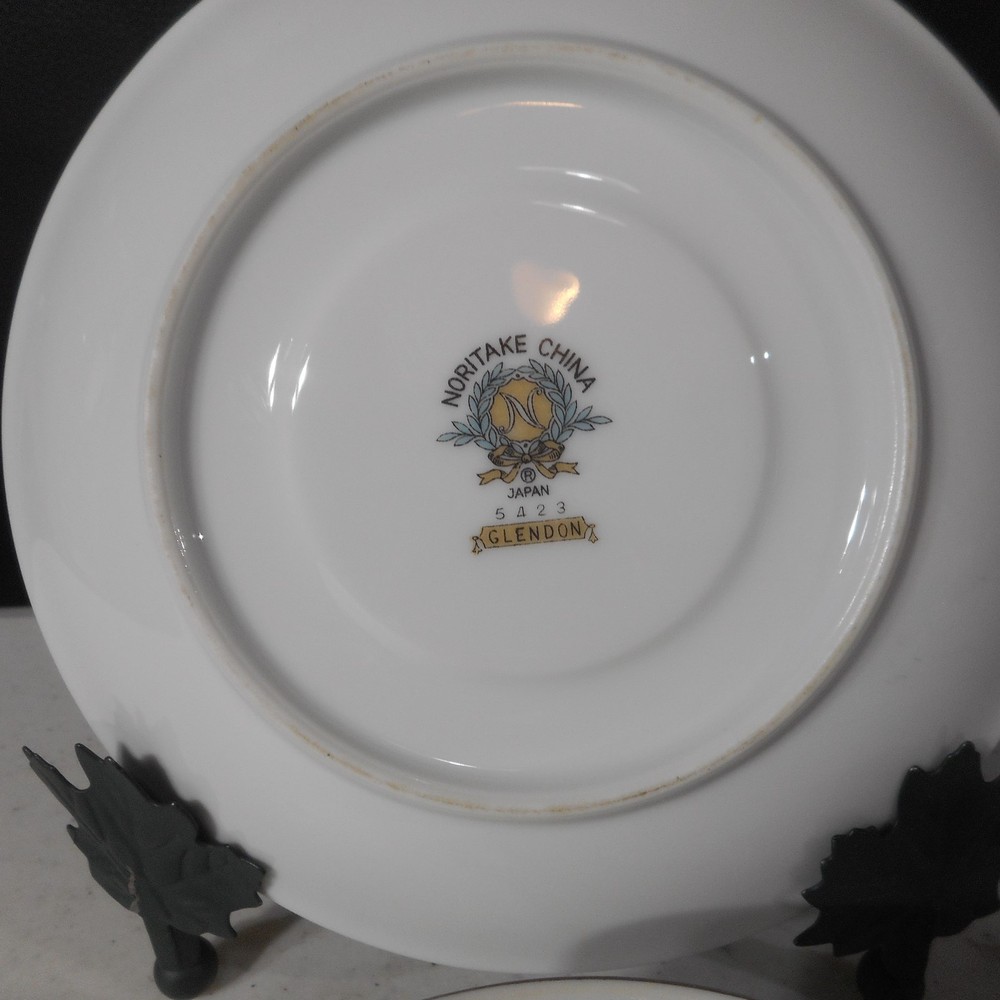 Noritake China Glendon Footed Cup & Saucer Set #5423