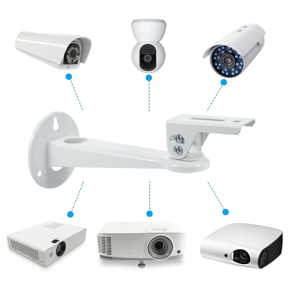 360°Adjustable Mini Projector Wall Mount for CCTV Surveillance Cameras Webcam