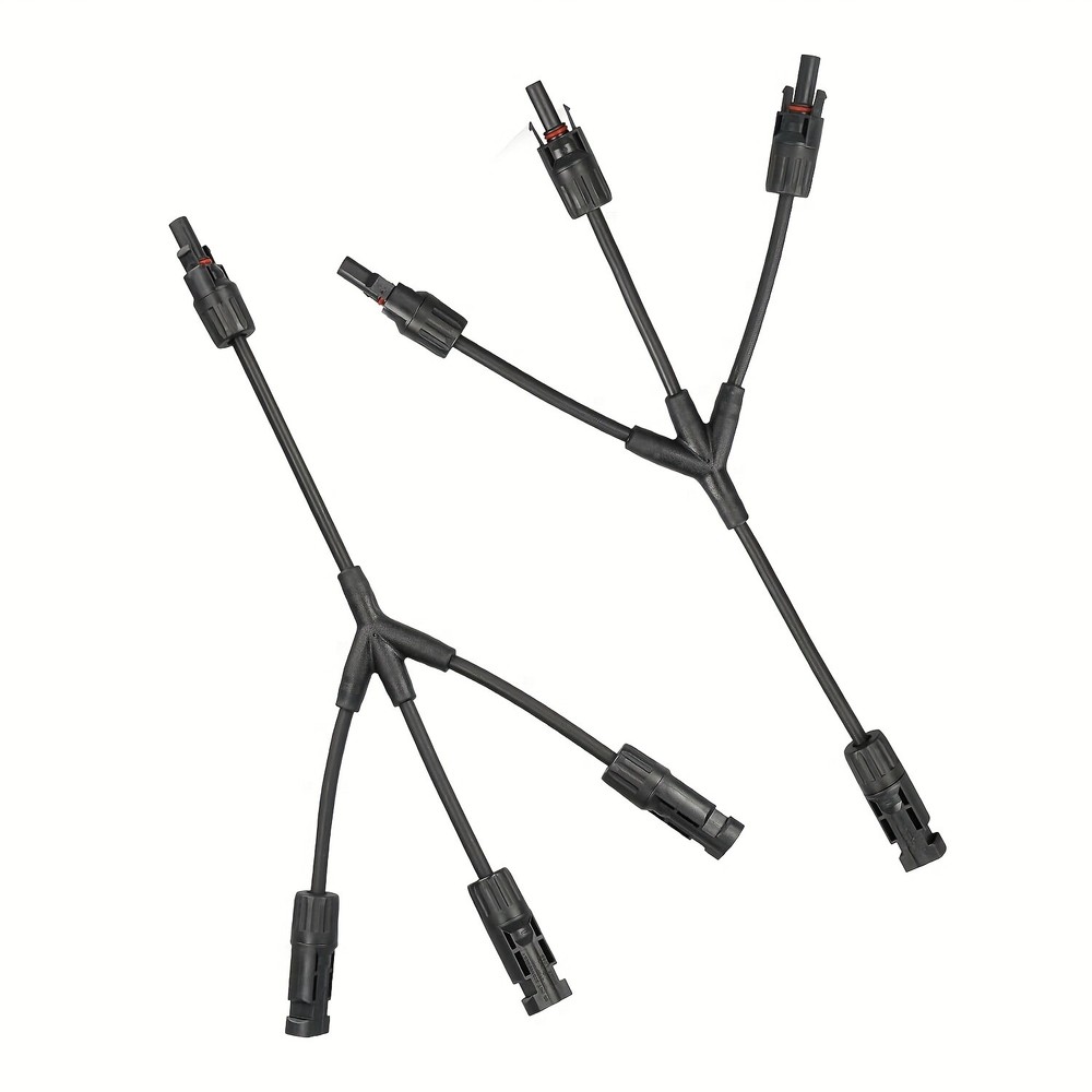 Solar Connectors Solar Panel Parallel Wires 1 to 3 Solar Adapter Cable