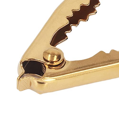 NutCracker, Stainless Steel Gold Nut Cracker Tool Crab Cracker Portable Sturdy