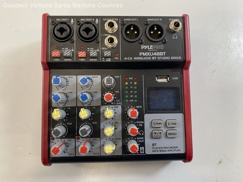 PylePro PMXU48BT 4-Channel Wireless BT Studio Mixer - Read