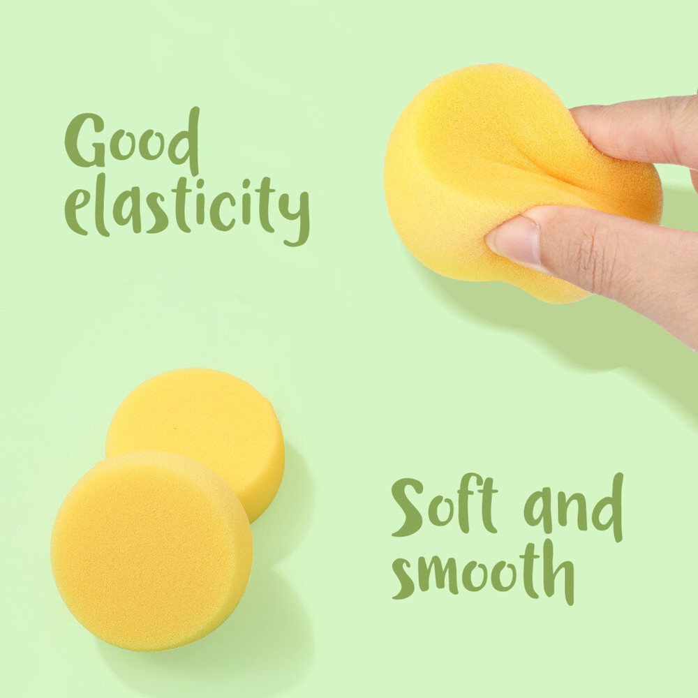 12pcs Bath Sponge Practical Colorful Round Sponge Craft Tool for Pottery