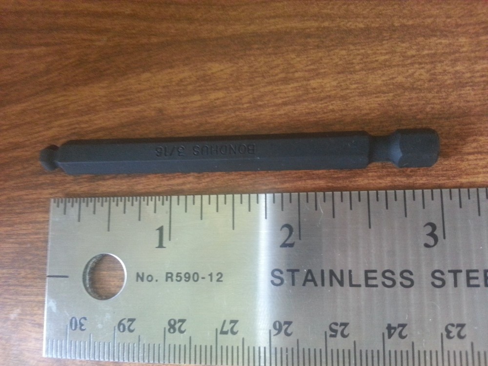 Bondhus 10810, Power Bit 3/16" (1 piece package)